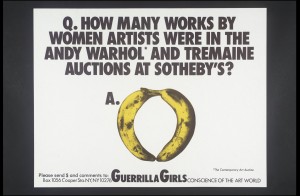 Guerrilla Girls [no title] 1985-90. Screenprint on paper on paper, print 430 x 560 mm