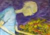 man with flowers