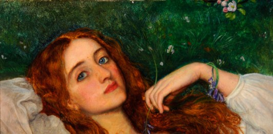 'In The Grass', (detail) Arthur Hughes © Museums Sheffield