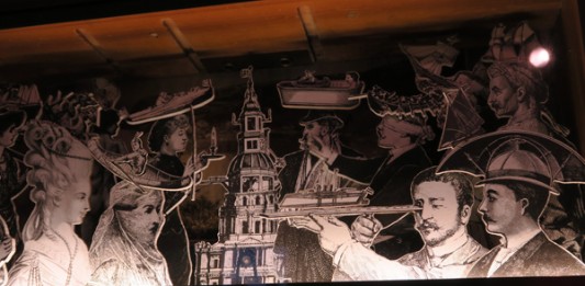 The Hat Flotilla automata (detail) by Simon Venus at Hobo Kiosk 2015