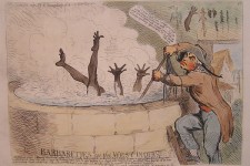 BARBARITIES IN THE WEST INDIAS- by James Gillray. Courtesy of National Museums Liverpool