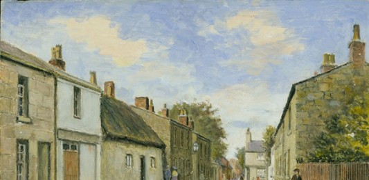 Harold Hopps. Wallasey Village Street opposite Cheshire Cheese