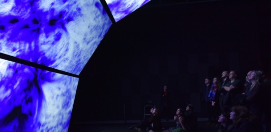 unfold by Ryoichi Kurokawa, at FACT, 2016. Photo by Brian Slater