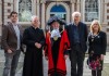 From left to right: Gavin Davenport, Project Manger for My Bluecoat, Reverend Dr Crispin Pailing, Rector of Liverpool, Councillor Tony Concepcion, Lord Mayor of Liverpool, Bryan Biggs, Artistic Director at Bluecoat and Ann Concepcion, The Lady Mayoress of Liverpool.