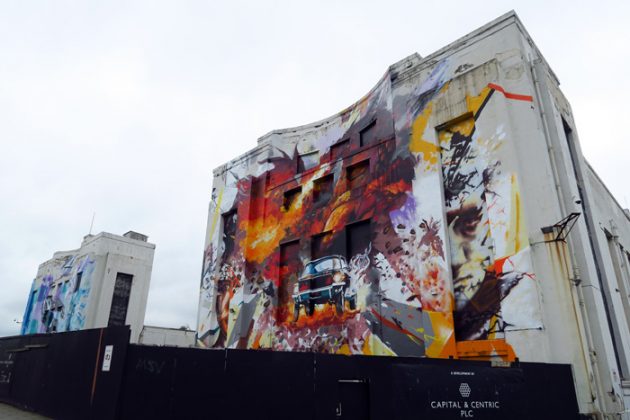 Littlewoods Building Murals, Liverpool, May 2016. Photo c. artinliverpool