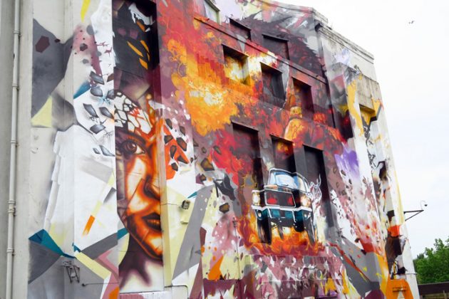 Littlewoods Building Murals, Liverpool, May 2016. Photo c. artinliverpool