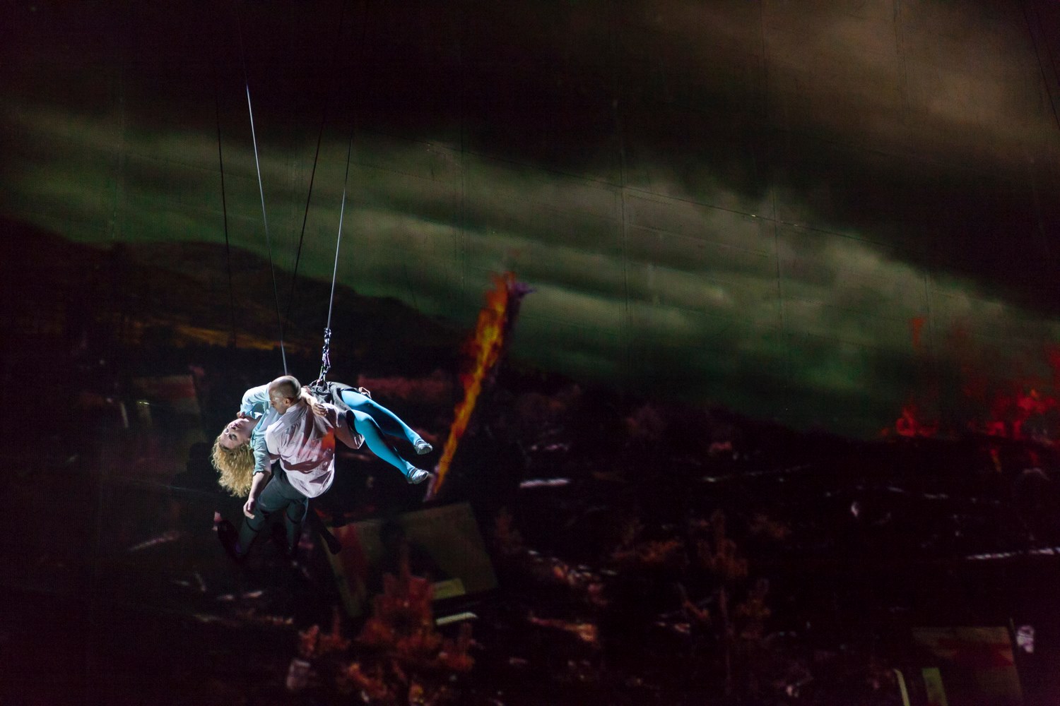 St Helens:  As The World Tipped - created by Nigel Jamieson and Wired Aerial Theatre