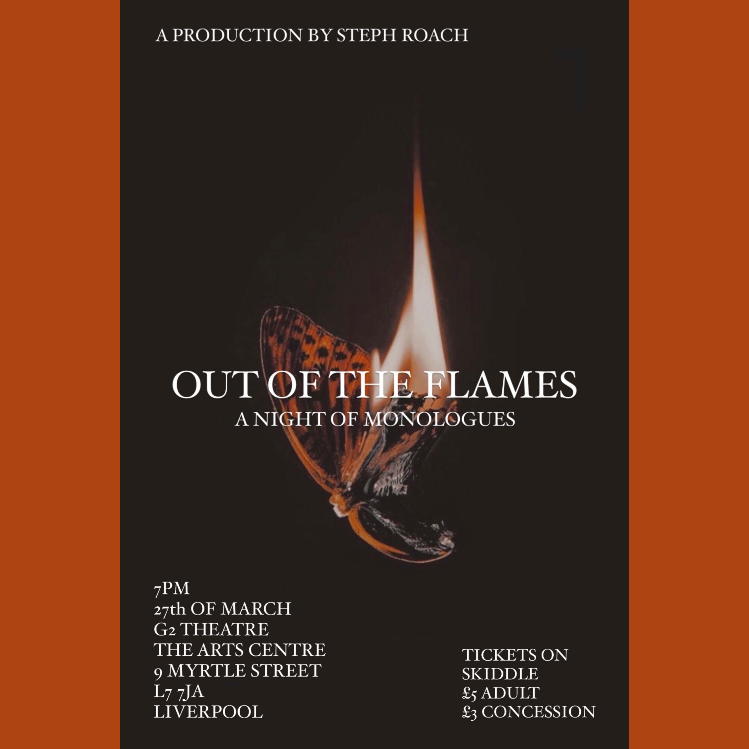 The Arts Centre : Out of The Flames