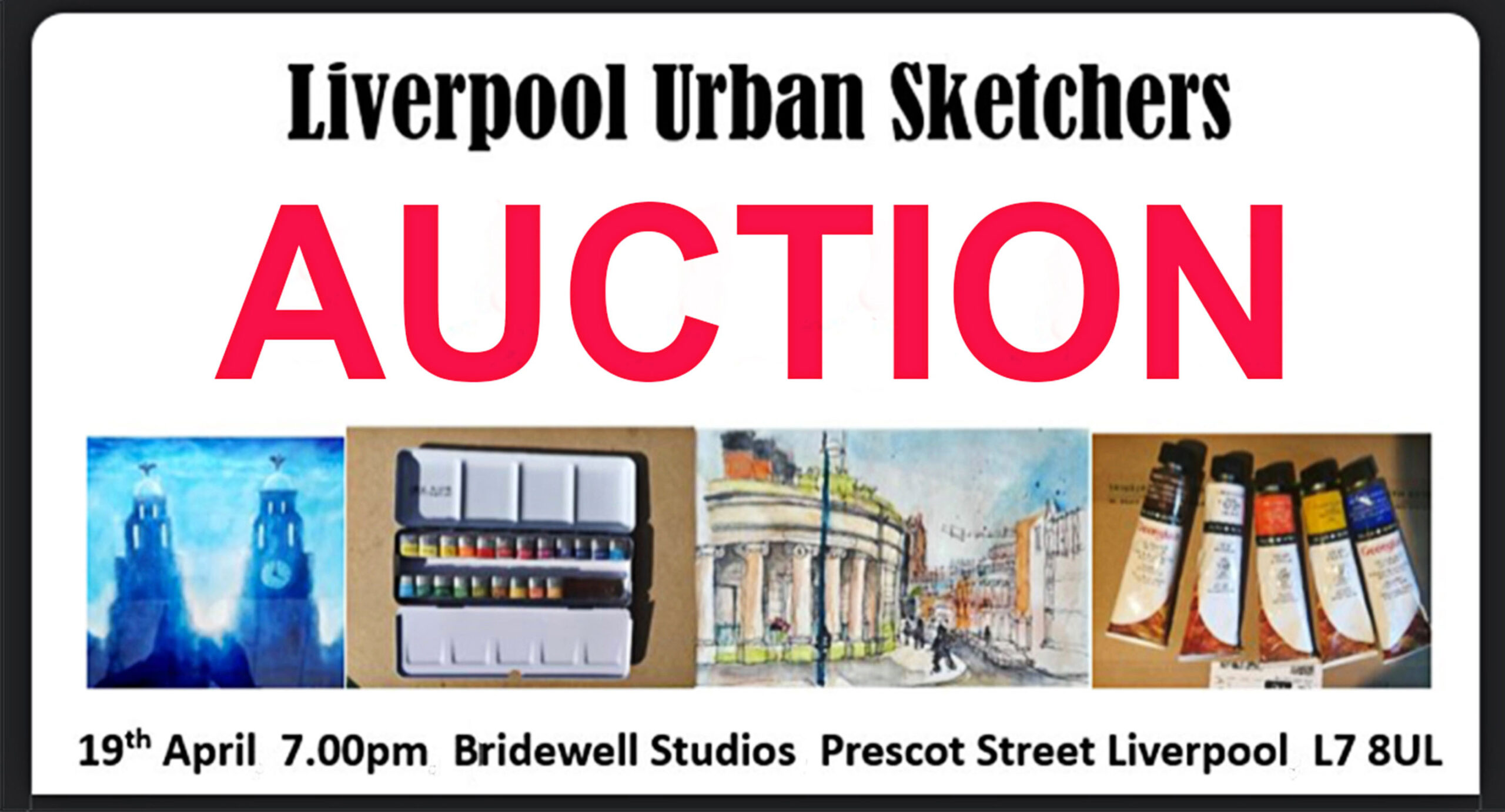 Bridewell Studios & Gallery: Liverpool Urban Sketchers Fundraising Auction