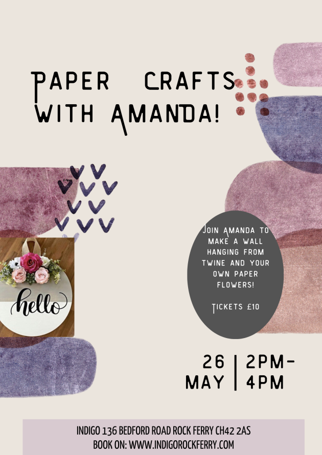 Indigo Cafe: Paper Crafting With Amanda