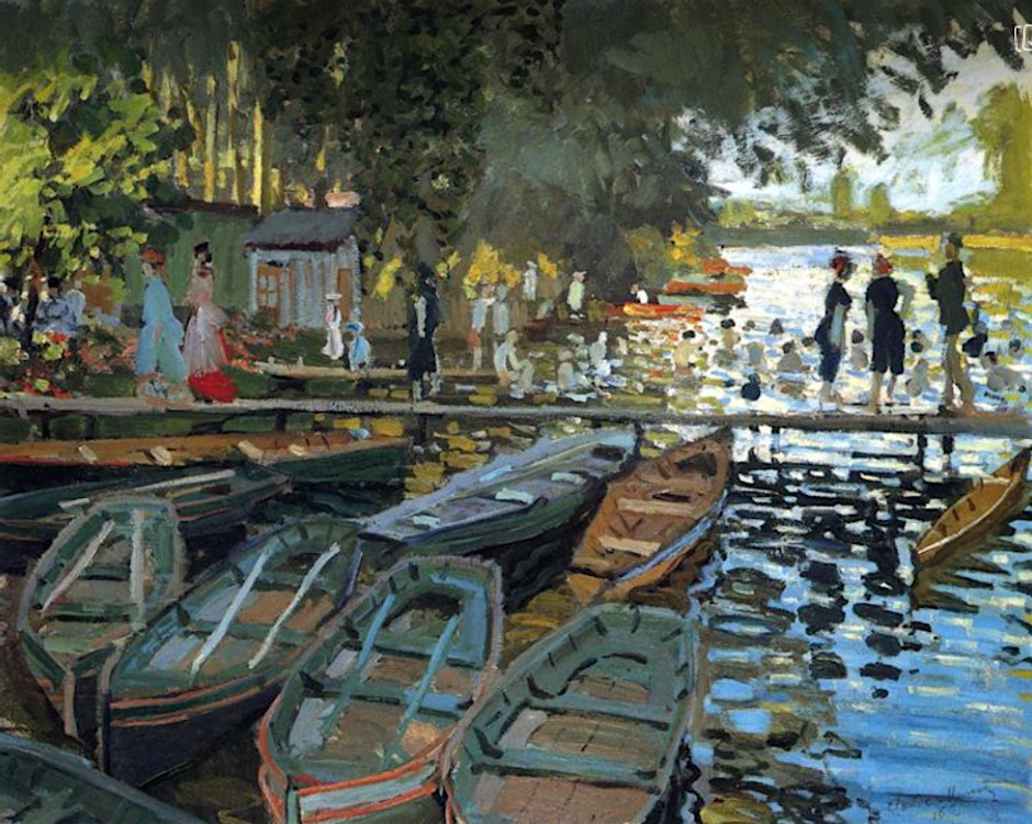 Richard Meaghan Studio: Landscape painting: Monet and his bathers