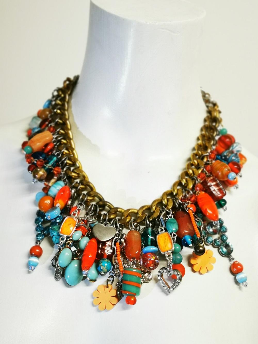 Chunky Charm Necklace with @Bilberrytils