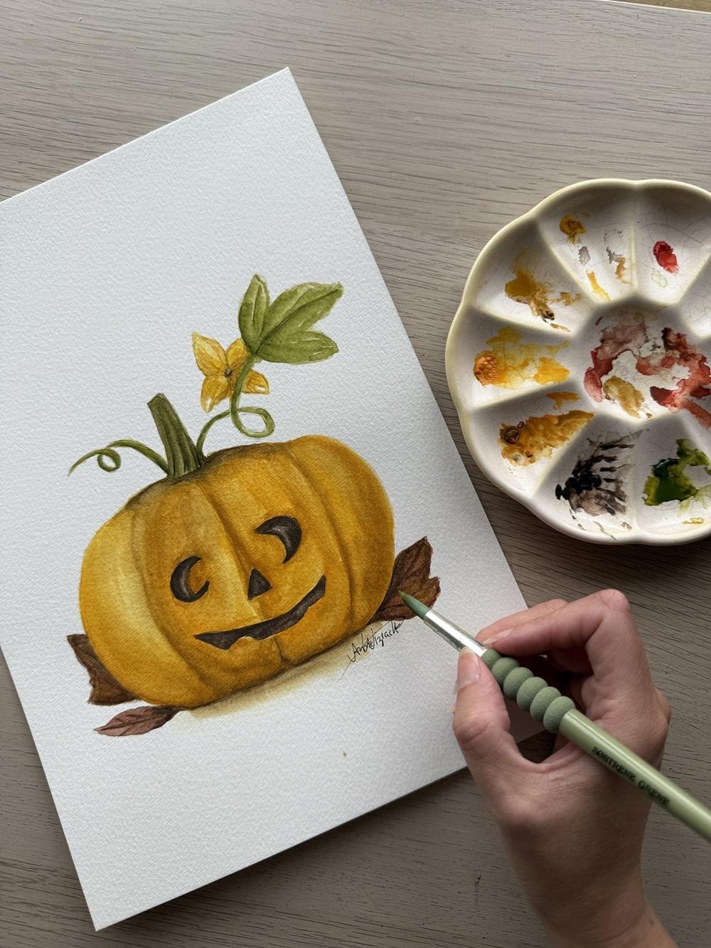 Halloween Edition: Botanical Watercolour for Beginners