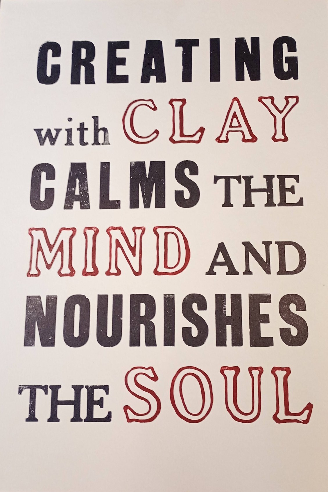 Creating with Clay Calms the Mind and Nourishes the Soul