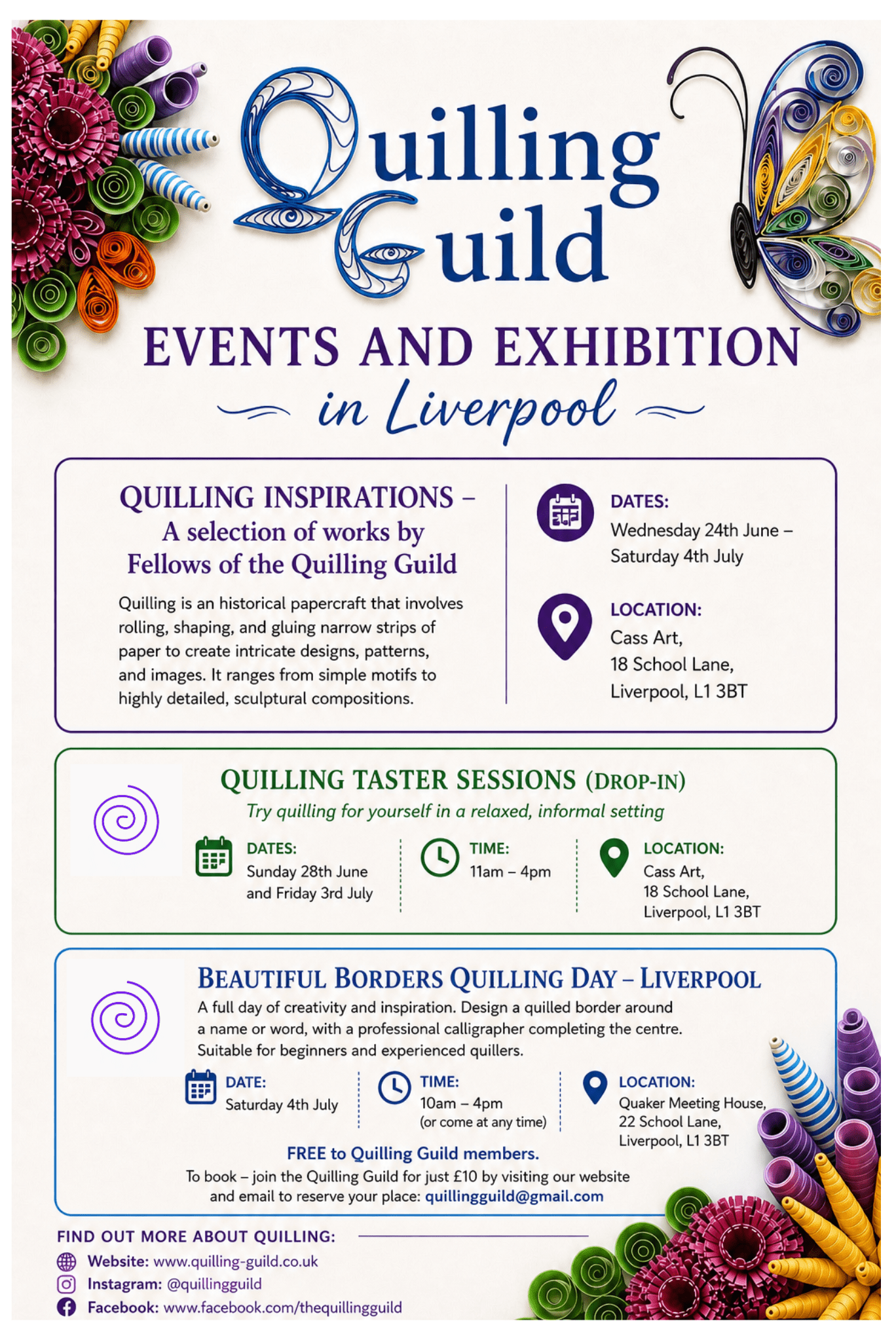 Quilling Inspirations - A selection of works by Fellows of the Quilling Guild