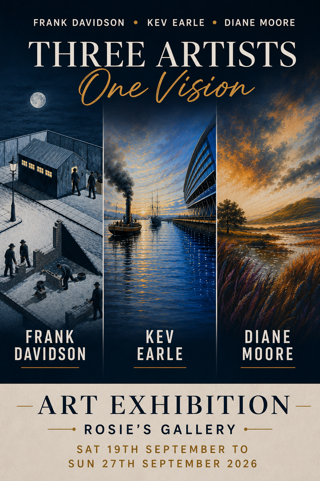Three Artists, One Vision