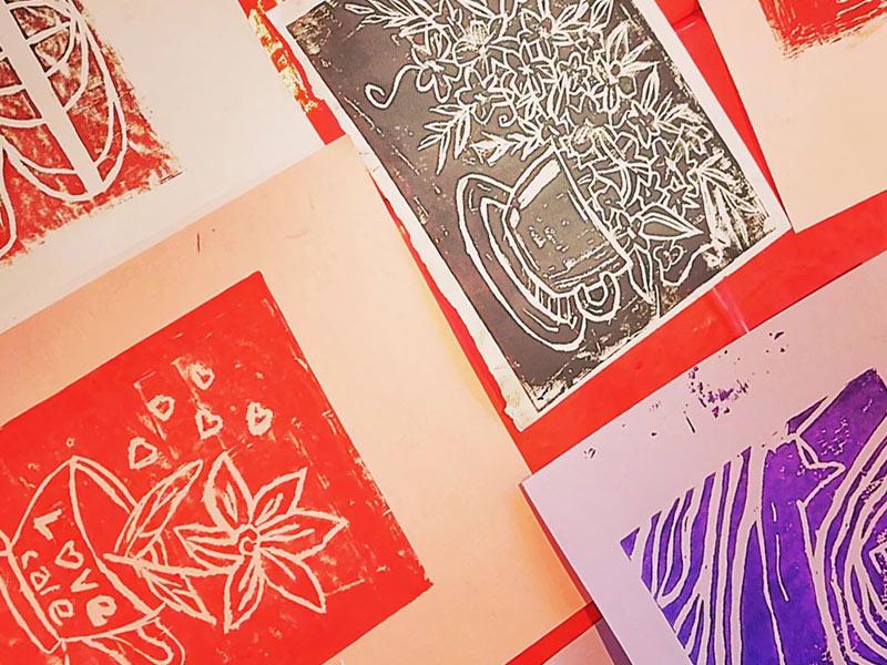 Meet and make: lino cut printing at the Lady Lever