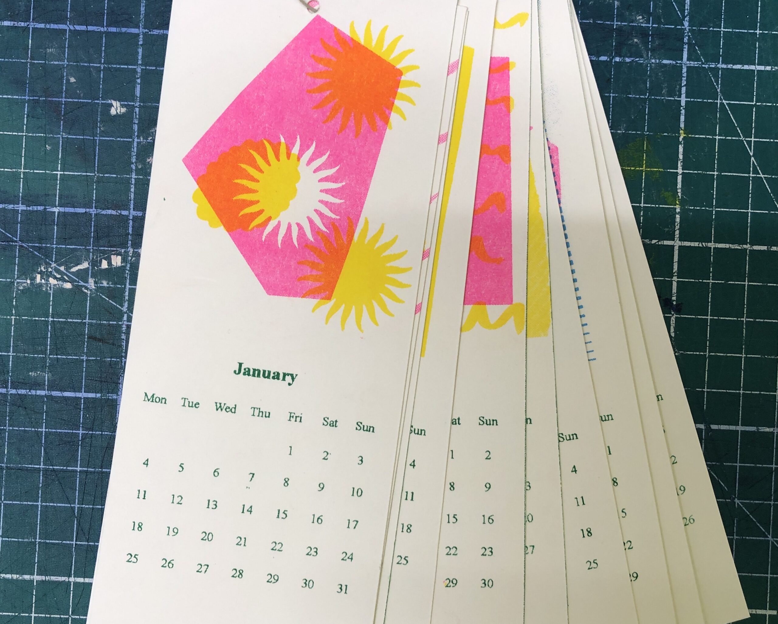 2027 Mini-Calendar Risograph Printing Workshop